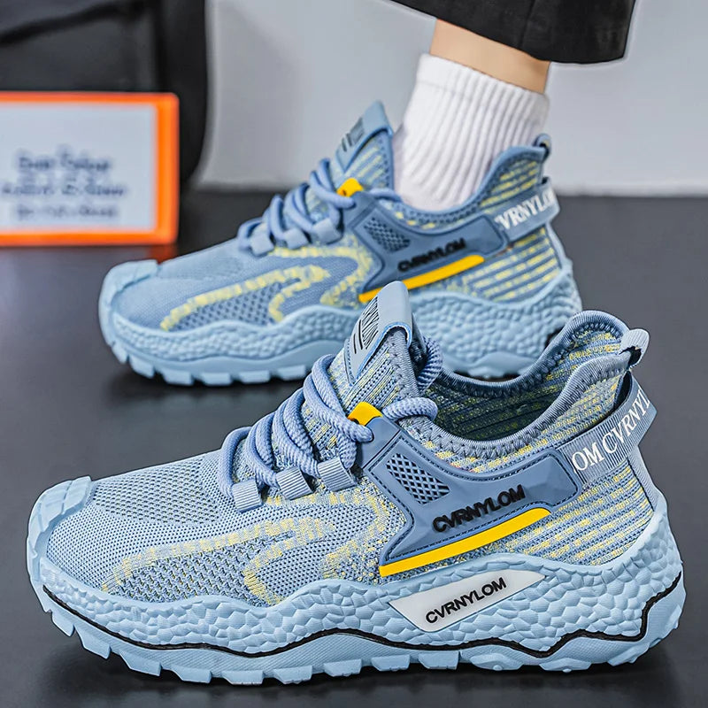 Men's breathable mesh casual sneakers summer new soft-sole outdoor running shoes students comfort lightweight speed sports shoes