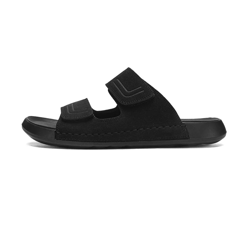 Men's Casual Slippers Summer Breathable Lightweight Soft Sole Outdoor Beach Walking Shoes Slip On Slide Comfort Fashion Slippers