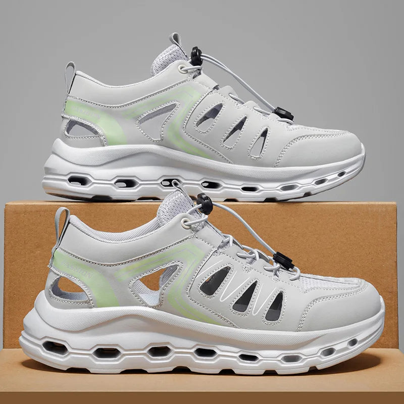 Mens Sports Shoes Autumn New Mesh Breathable Thick Sole Anti Slip Daily Casual Outdoor Jogging Fashion Sneakers for Men