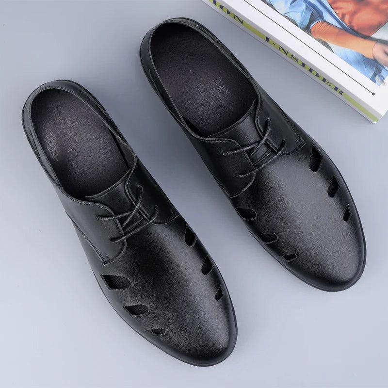 Men's shoes summer new hollow fashion outdoor walking shoes comfort soft sole Breathable non slip light casual sports tide shoes