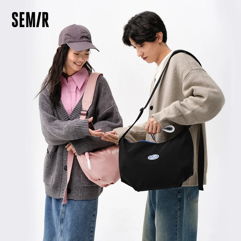 Semir Unisex Bag Shoulder 2026 Commuter Minimal Versatile Urban Casual Everyday Style Soft Comfortable Daily Wear