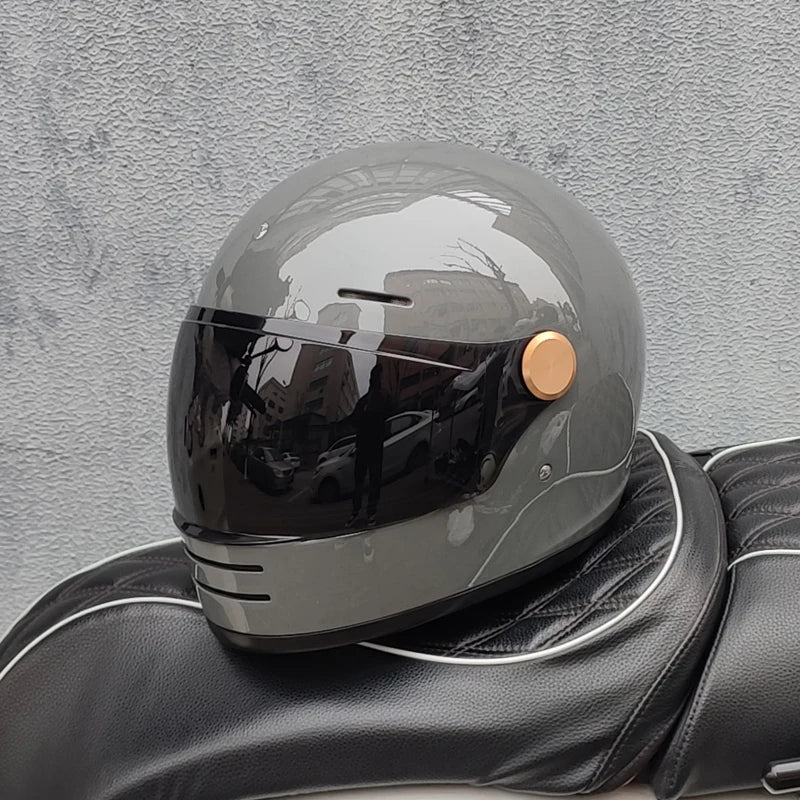 ORZ-806 Motorcycle helmet retro cruise motorcycle full helmet personalized lens ABS material