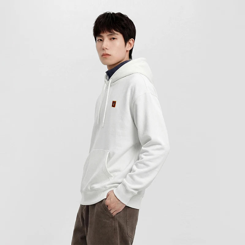 Semir Fashion Hoodie Men Spring Hooded Loose Print Couple Style Trendy Youth Casual Comfortable Stylish Pullover Top
