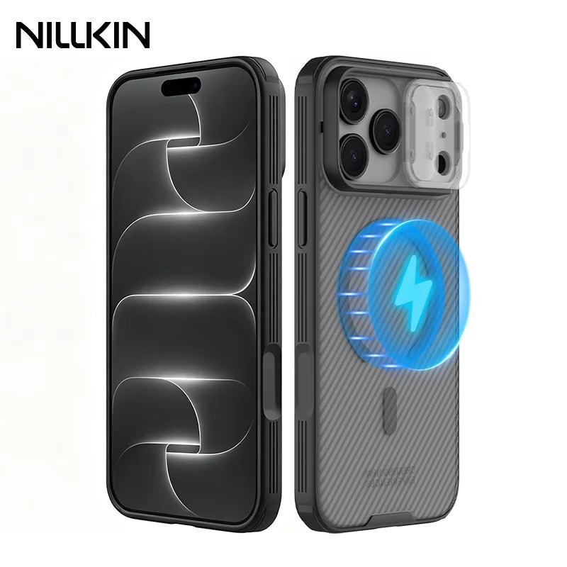 NILLKIN For iPhone 18 Pro Max Magsafe Case CamShield Pro Slide Camera Protection PC Back Cover For iPhone 18 Pro Magnetic Cases
