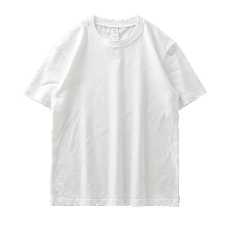 DUKEEN 8.1Oz 230gsm Men's Pure Cotton T Shirts 2025 Summer New Oversizes Solid Color T-Shirts for Men and Women Customizable