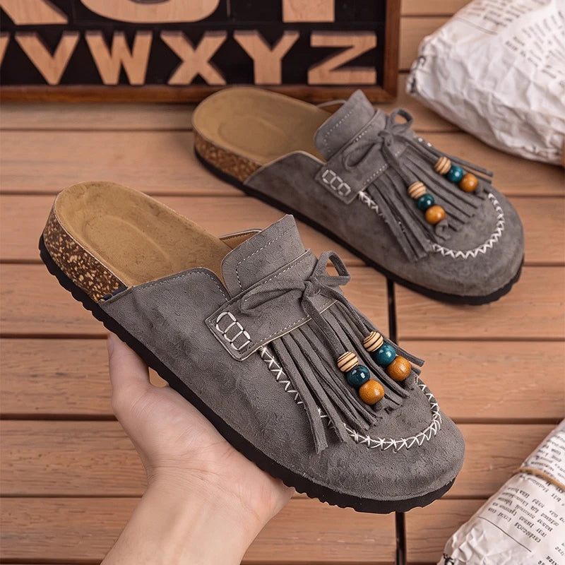 Men women's Mules casual shoes four season new breathable light soft-sole non-slip comfort fashion outdoor walking semi slippers