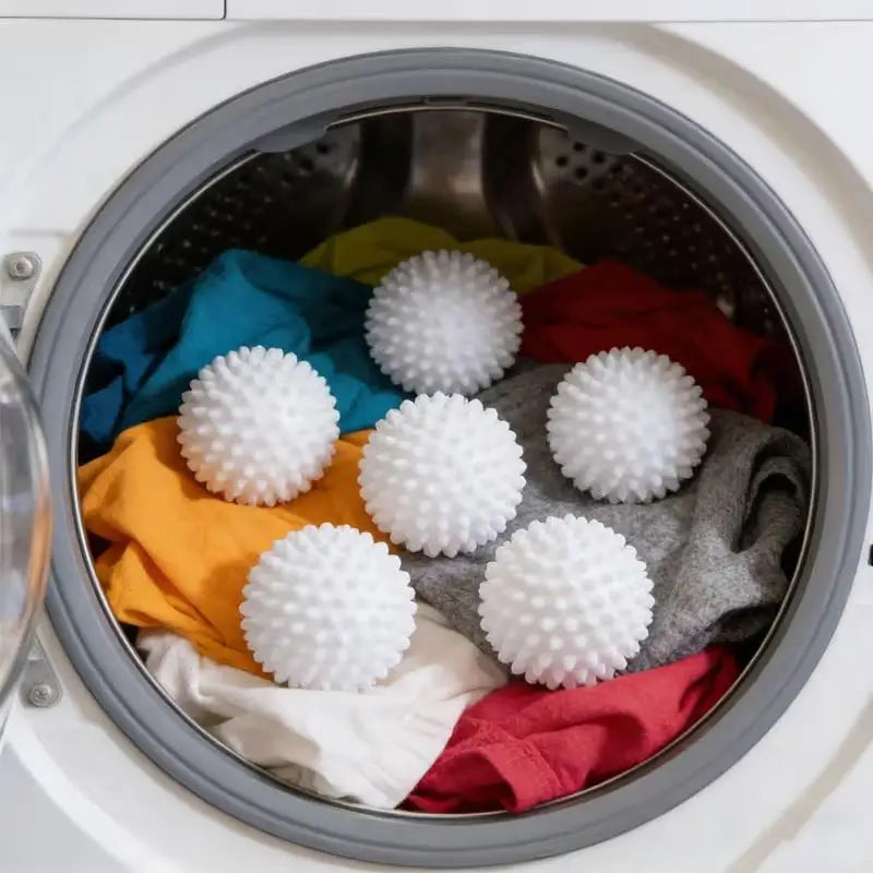 4-Pack Reusable Laundry Balls: Remove Hair, Soften, Anti-Tangle, Reduce Wrinkles, No Power