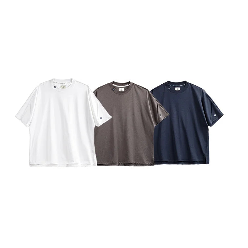 អាវយឺតដៃខ្លី Maden Casual 3A ប្រឆាំងបាក់តេរី ស្ងួតលឿន កីឡា បញ្ចេញខ្យល់បាន ពណ៌រឹង សម្រាប់បុរស រដូវក្តៅ