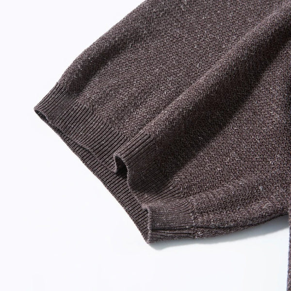 Breathable Men's Linen Blend Short Sleeve Henley - Tencel Ribbed Knit | Summer Casual Solid Color Tee