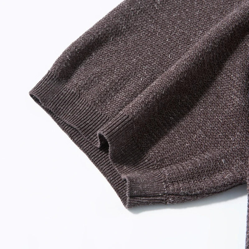 Breathable Men's Linen Blend Short Sleeve Henley - Tencel Ribbed Knit | Summer Casual Solid Color Tee