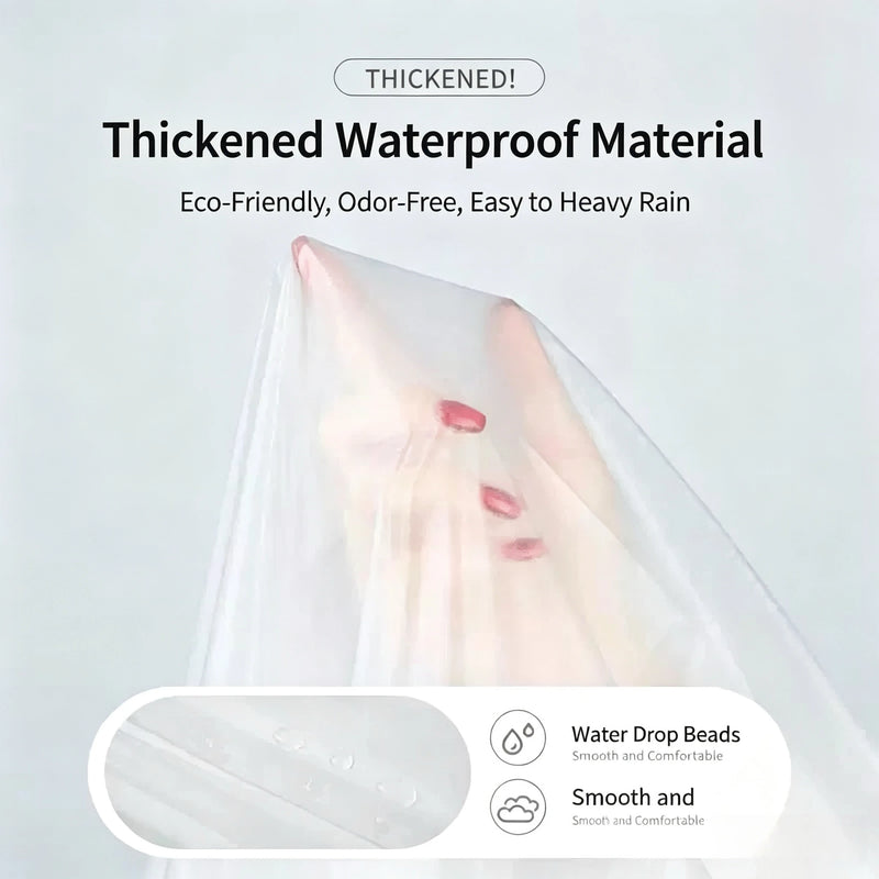 Compressed Disposable Card Raincoat Waterproof Hooded Emergency Poncho For Outdoor Travel