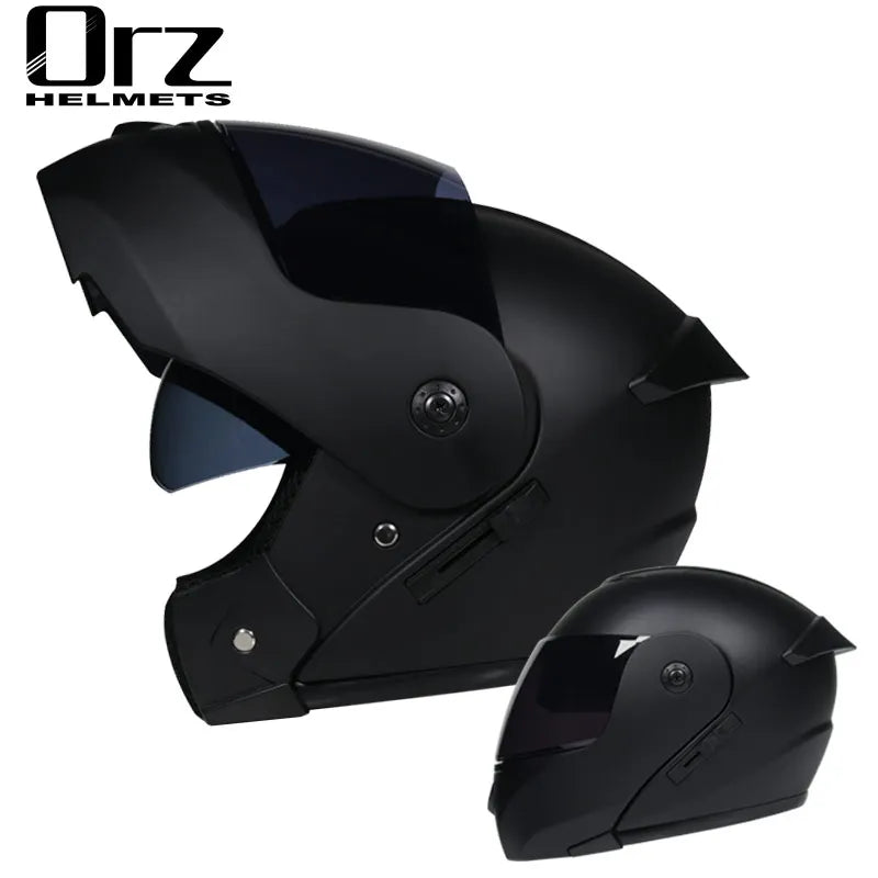Dual Visors Helmets Modular Motorcycle Helmet Flip up Open Full Face Helmet Moto Casque Casco Motocicleta Capacete