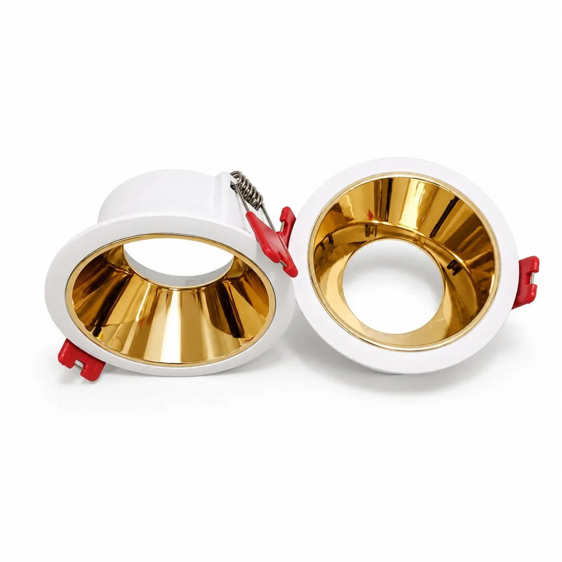 ចង្កៀងពិដាន JOYINLED 1/10 ដុំ ធ្វើពីអាលុយមីញ៉ូម រាងជារង្វង់ ពណ៌មាស សម្រាប់ដាក់ក្នុងចង្កៀងពិដាន MR16 GU10