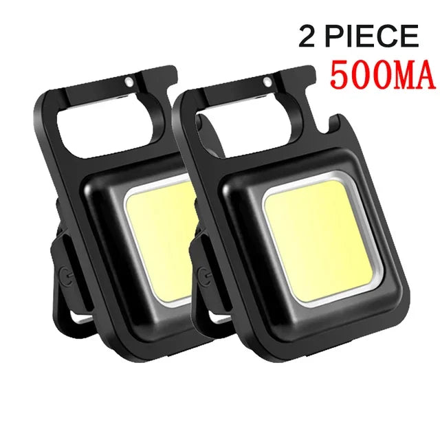 ភ្លើងការងារ COB 5PCS ភ្លើងពិលខ្នាតតូចចល័ត ចង្កៀងកូនសោរ 4 ភ្លើង LED ក្រៅផ្ទះ ការពារទឹក ភ្លើងសម្រាប់បោះតង់ ភ្លើងនេសាទ ភ្លើងពិលសម្រាប់ប្រើប្រាស់បន្ទាន់