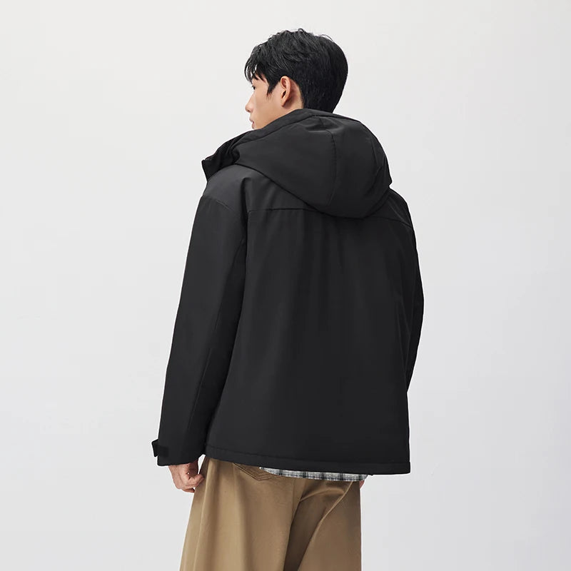 អាវក្រៅបុរស Semir ឆ្នាំ ២០២៦ ថ្មីសម្រាប់ពាក់ប្រចាំថ្ងៃរដូវរងា រចនាប័ទ្មធម្មតាក្នុងទីក្រុង អាកាសធាតុត្រជាក់ ស្លៀកពាក់ជាស្រទាប់ៗជារៀងរាល់ថ្ងៃ សមល្មមសម្រាប់ស្លៀកពាក់