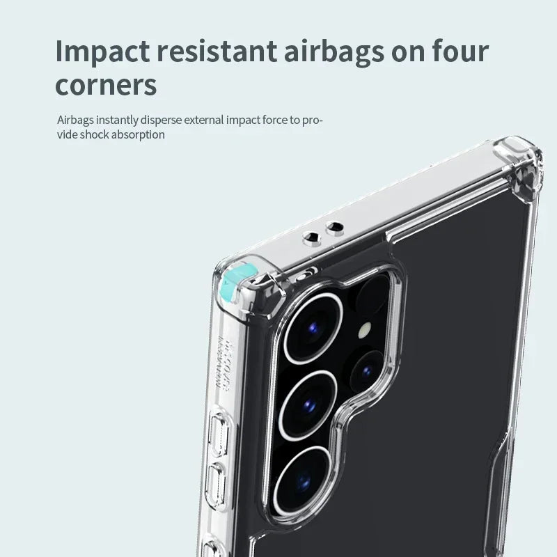 For Samsung Galaxy S25 Ultra Magsafe Case Nillkin Nature Pro Magnetic Case Lens Protection Cover For Samsung S25/S24 Plus Ultra