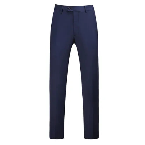 2026 New Men's Middle Waist Pants, 25 Color Choice, Elegant Office Men Trouser, Modest Green Pink Yellow Asian Size M-6XL