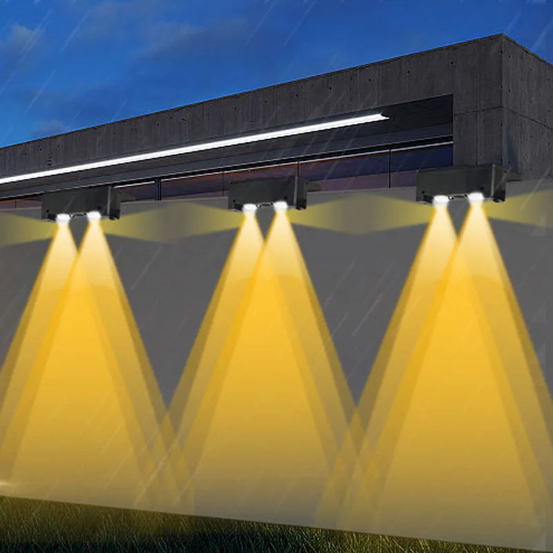 LED Solar Light Outdoor Garden Square Wall Lamp Outdoor Waterproof for Courtyard Garden Fence Lighting Wall Decoration Lighting