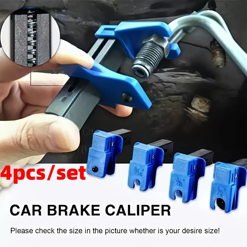 4Pcs/Set Car Brake Bleeder Screw Clamp Car Brake Oil Hose Plug Stopper Brake Oil Tool Brake Oil Hose to Prevent Oil Leakage.
