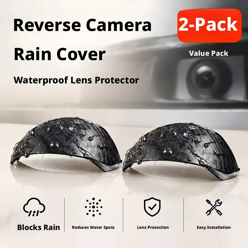 SEAMETAL 2/4PCS Car Camera Lens Protector Waterproof Dust-proof Car Rear View Backup Camera Cover Rain Shield Car Accessories
