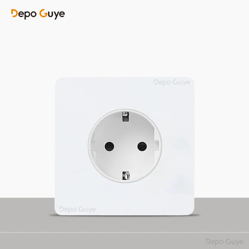 Toggle Switch White Stainless Steel Panel Retro Lever Switch AC110-250V 1 2 3 4Gang 2Way Wall light Switch Dual EU/France Socket