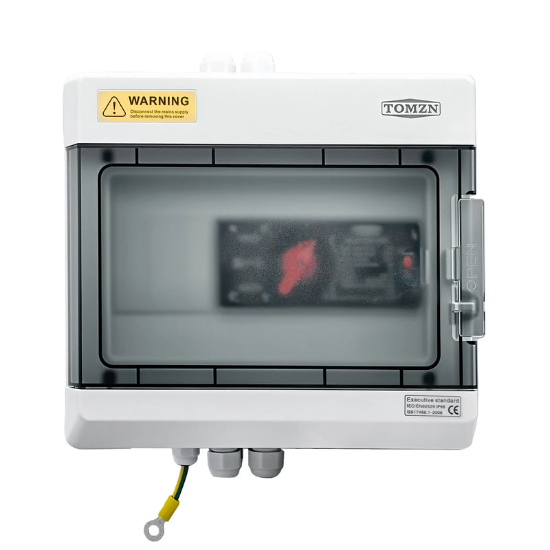 TOMZN Dual Power Automatic Transfer Switch Distribution Box 2P 230V 125AIP65 Waterproof Dustproof Outdoor-rated Connection Box