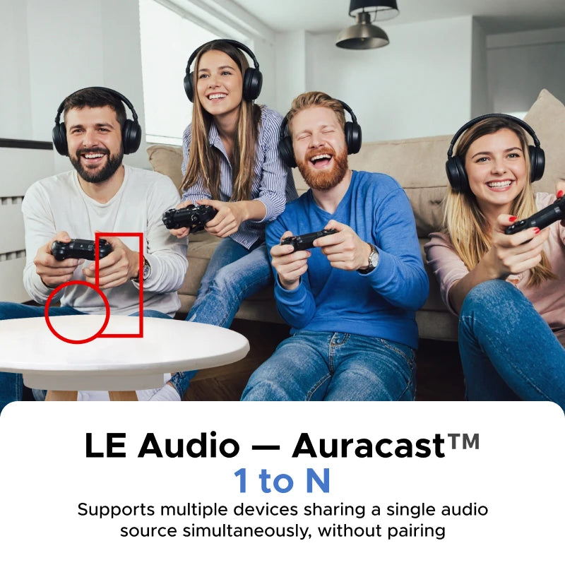 UGREEN USB-C Bluetooth Adapter for PS5, Gaming Consoles & PC, Bluetooth 6.0 Transmitter with LE Audio, aptX Adaptive/HD/aptX/SBC