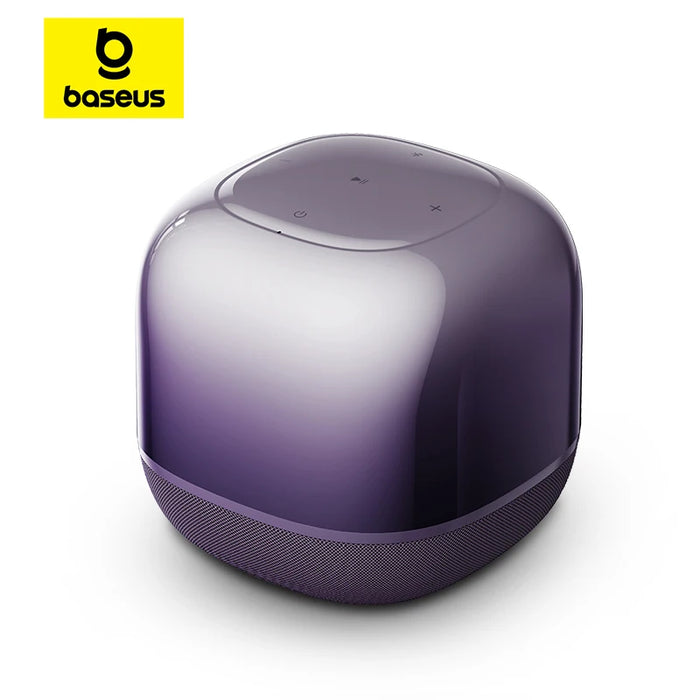 Baseus AeQur V2 Portable Bluetooth Speaker TWS Bluetooth 5.0 Wireless Speaker 360° Sound Stage Powerful Bass 3EQ Modes Speakers Purple CHINA