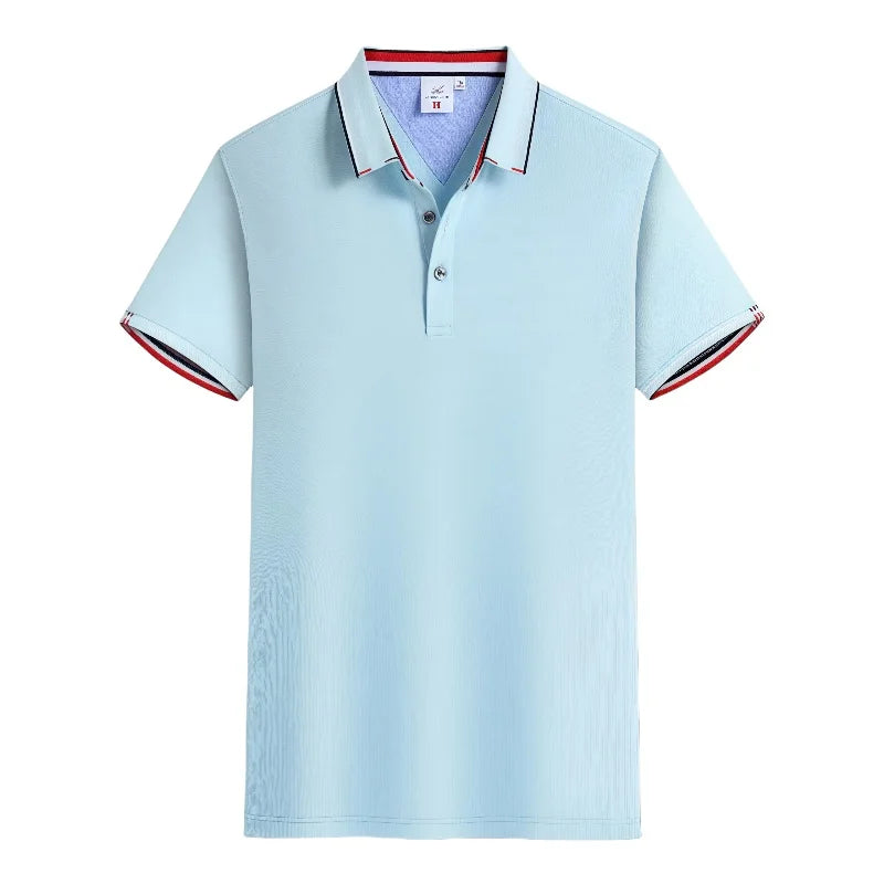 Summer Casual Loose Fit  Short Sleeve Polo Shirts  Customizable Corporate  Logo Printed Work Uniforms for Men And Women