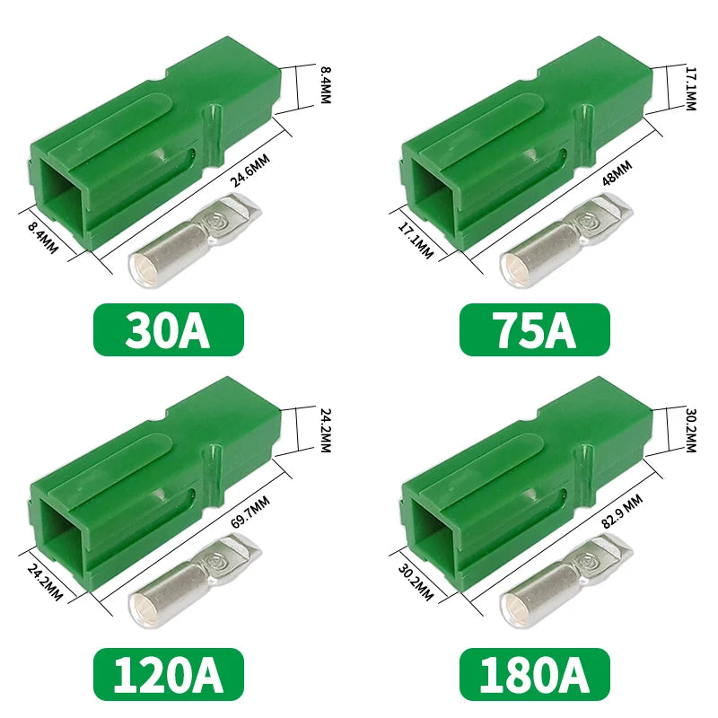 30a/45a/75a/120a/180a Single Pole Plug Electric Plug Battery Forklift High Current Connector PP