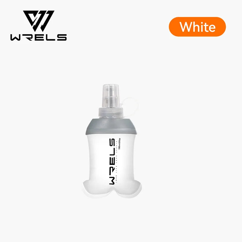 WRELS TPU Soft Folding Water Bottle BPA-Free Collapsible Flask Running Camping Hiking Travel Convenient Lightweight Water Bottle
