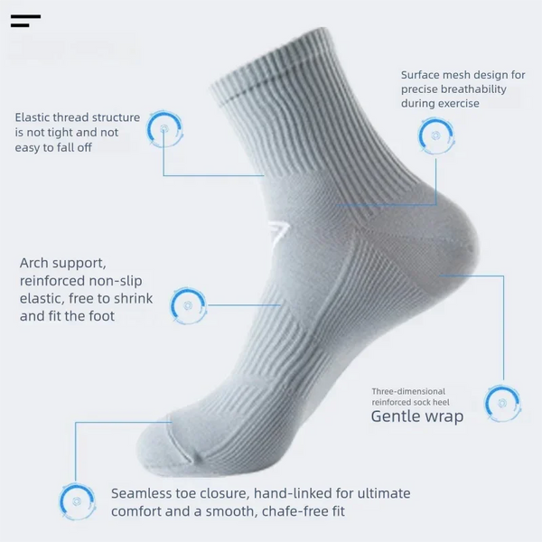 WRELS 1/2/3 Pairs Running Athletic Socks Cushioned Ankle Socks Men Women Arch Support Breathable Outdoors Sports Low Cut Socks