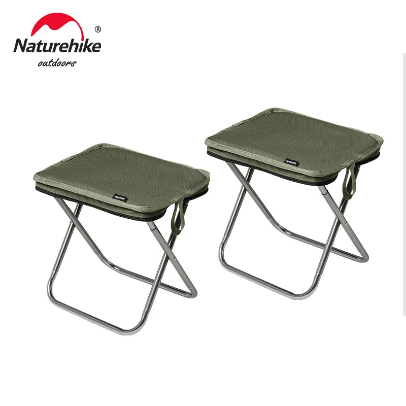 Naturehike Folding Stool Portable Lightweight Outdoor Camping Aluminum Chair Traveling Beach Chair Foldable Fishing Chair