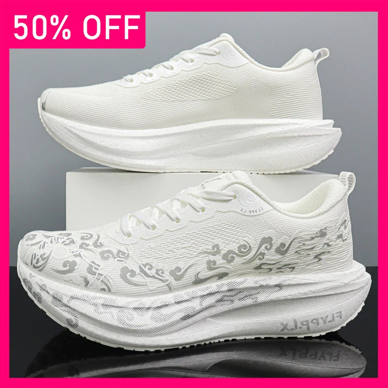 Unisex Sports Shoes Fashion Lace Up Mesh Professional Running Training Shoes New Marathon Breathable Lightweight Running Shoes
