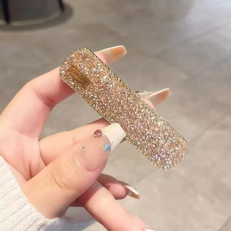 Diamond Hair Clip with Side Bangs and Broken Hair, BB Clip Clip, New Straight Clip