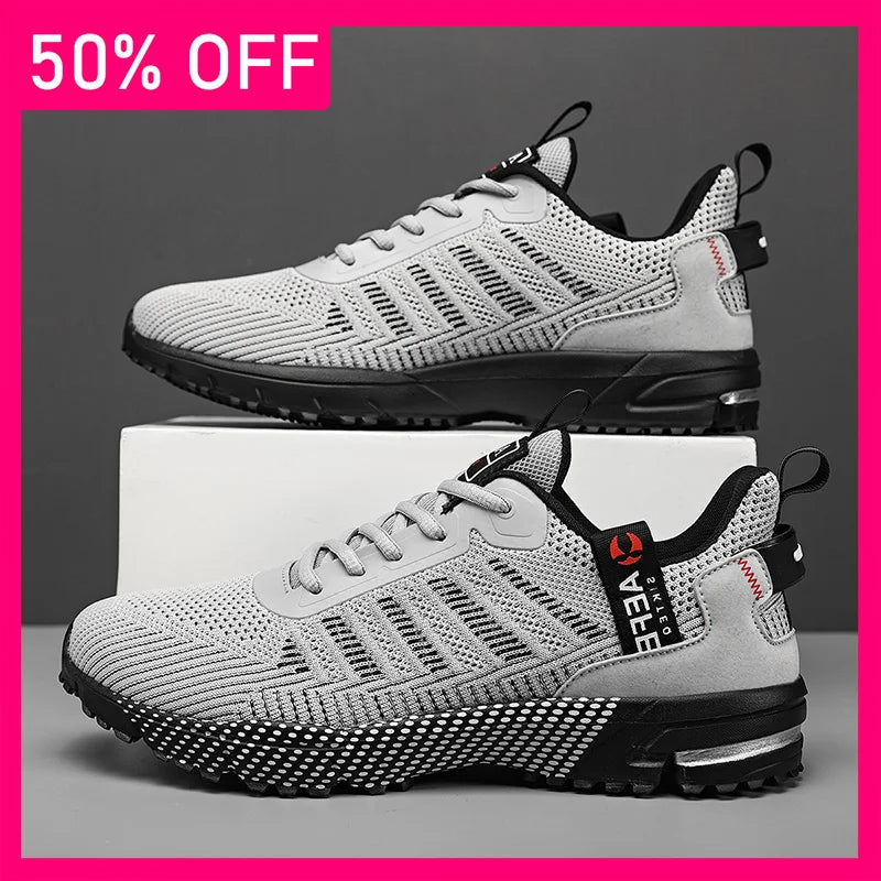 Men Sports Shoes New Comfortable Mesh Soft Breathable Outdoor Fitness Shoes Summer Soft Sole Anti Slip Tennis Shoes for Men