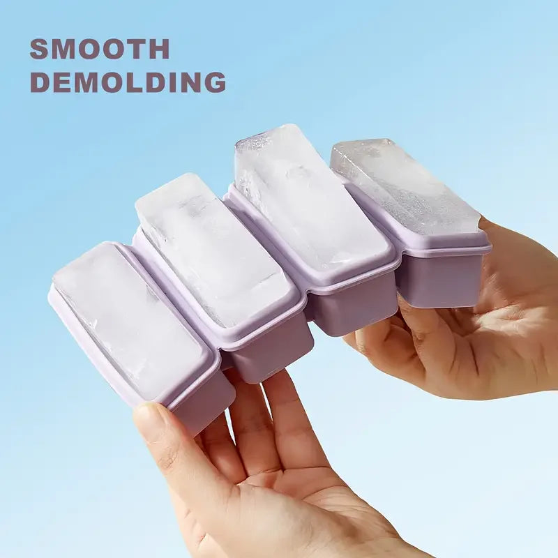 Summer Essentials: Silicone Ice Cube Tray - Bpa Not Included, Easy to Release, Suitable for Iced Drinks and Whiskey