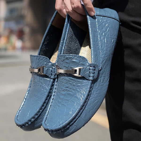 Luxury Loafers Men Slip On Leather Shoes Handmade Shoes Plus Big Size 47 48 Moccasins Shoes Comfortable