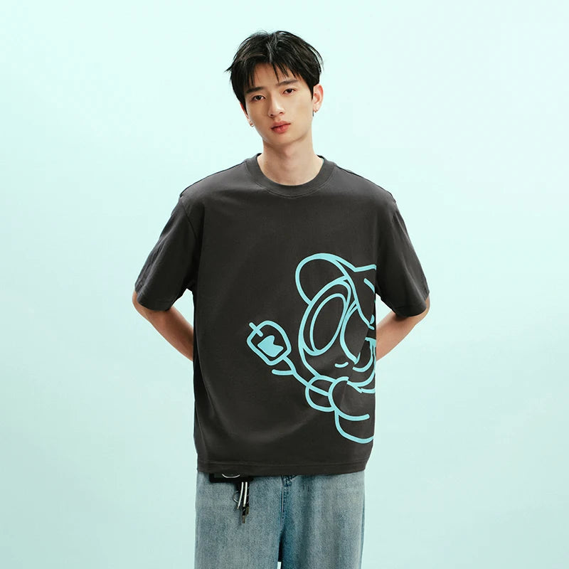 Semir Unisex Tshirt Breathable Half Sleeve Trendy Graphic Print Summer 2026 Loose Fit Everyday Casual Style Top