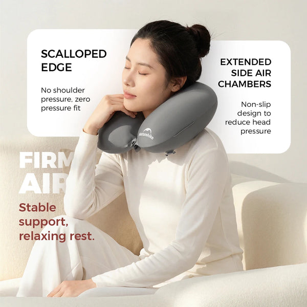 Naturehike 2026 New 51g Ultra-Lightweight TPU Inflatable Neck Pillow Portable Outdoor Nap Pillow Airplane Rest Pillow