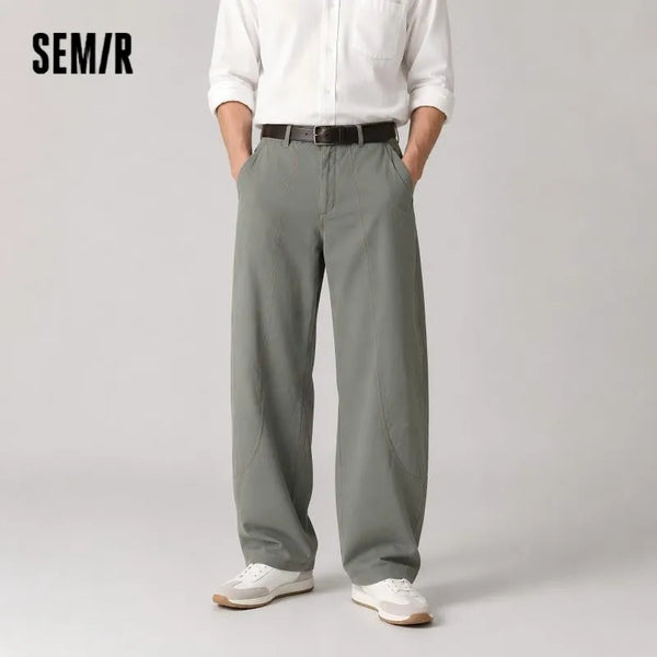 ខោបុរស Semir 3D 2026 កាត់កោង បត់ ត្រង់ រចនាប័ទ្មទីក្រុង ធម្មតា រាល់ថ្ងៃ ទន់ មានផាសុកភាព ពាក់ប្រចាំថ្ងៃ ទាន់សម័យ
