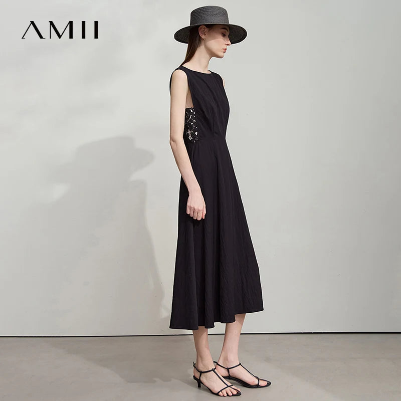 រ៉ូប AMII រចនាប័ទ្មសាមញ្ញបំផុតរបស់កូរ៉េសម្រាប់រដូវក្តៅឆ្នាំ ២០២៥ រ៉ូបថ្មីសម្រាប់ស្ត្រីដែលរចនាឡើងសម្រាប់ការធ្វើដំណើរដោយគ្មានដៃអាវ 12522088