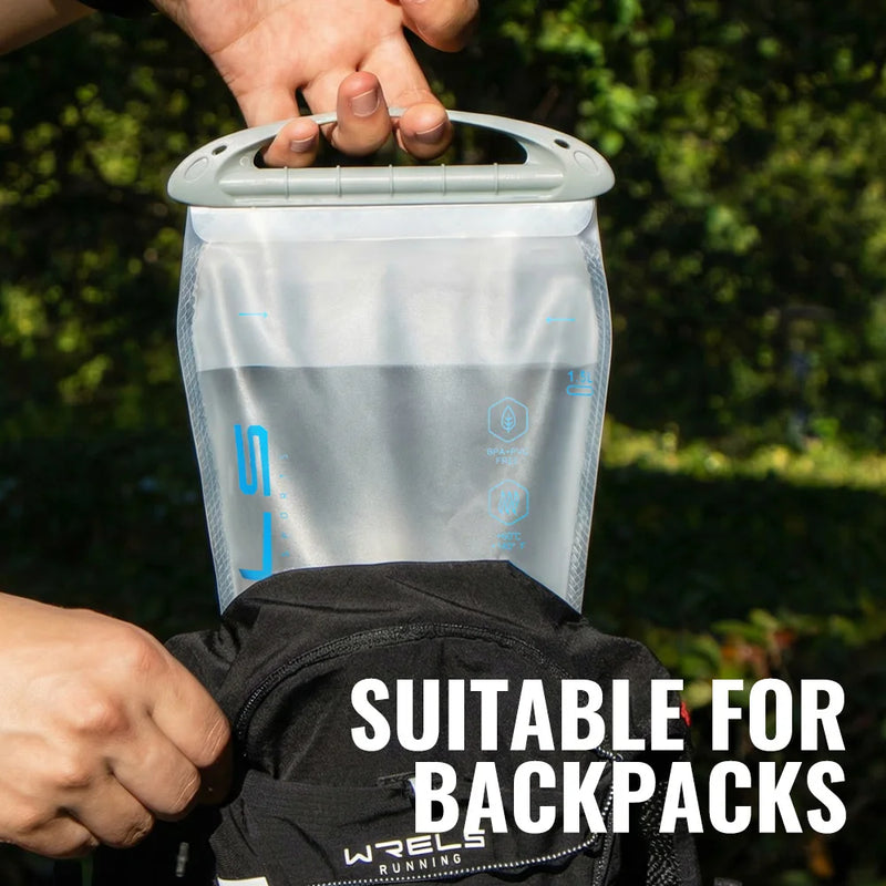 WRELS 1\1.5\2\2.5\3L Hydrapak Water Reservoir Leak Proof Water Bladder BPA Free for Camping Running Hiking Hydration Bladder