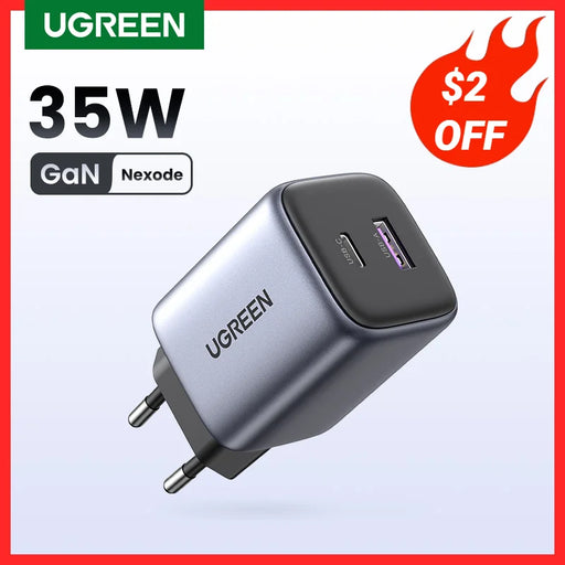 UGREEN GaN 35W Charger USB Charger PD3.0 QC3.0 Quick Charger For iPhone 15 14 13 Pro Samsung Xiaomi iPad Pro USB C Fast Charger