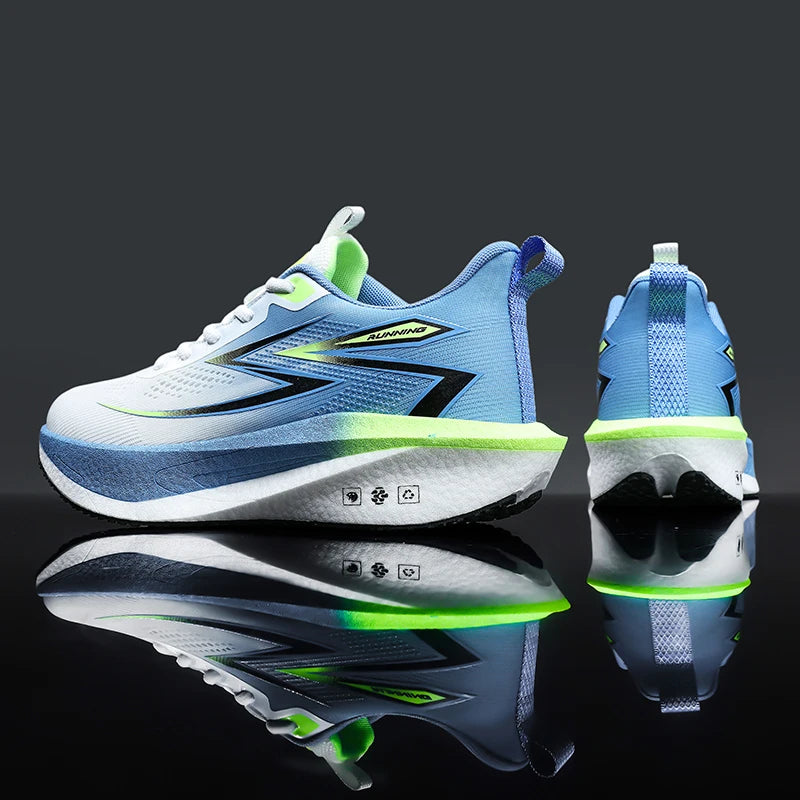 Men's lightweight casual sneakers Four seasons new breathable soft-sole outdoor racing running shoes students speed sports shoes