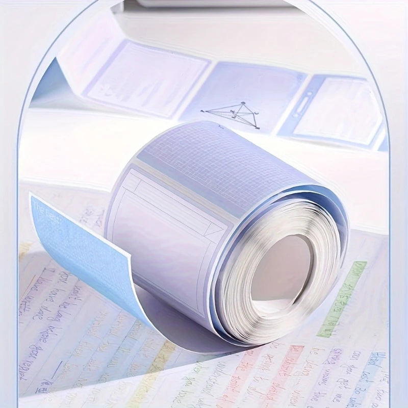 256pcs/Box Pull-out Sticky Notes | Full Adhesive Tear-off Stickers in 8 Formats, Perfect for Office, Students Student Stationery