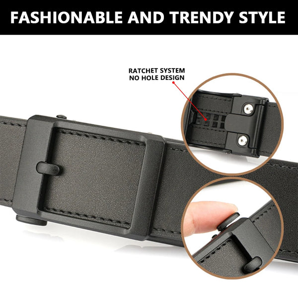 TUSHI Genuine Leather Tactical Belt Luxury Automatic Buckle Belt for Men Belt Designer Belts Men High Quality IPSC Girdle Male