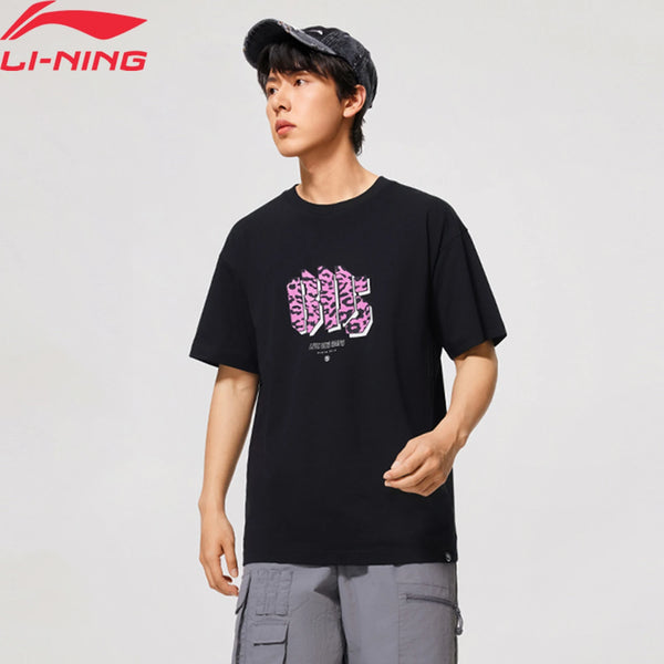 អាវយឺតបាល់បោះបុរស Li-Ning BADFIVE កម្រិតស្ងួត ផលិតពីកប្បាស ៧១% ប៉ូលីអេស្ទ័រ ២៩% មានខ្យល់ចេញចូលបានល្អ AHSV021
