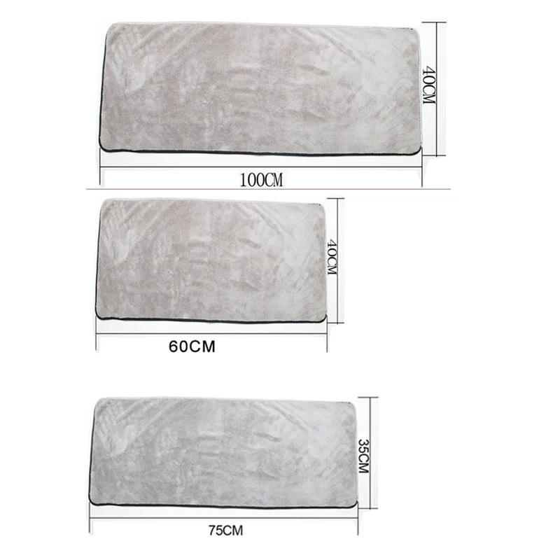 SEAMETAL Microfiber Car Wash Towel High Water Absorption Fast Drying Cloth Car Detailing Care Rags for Car Cleaning Accessories