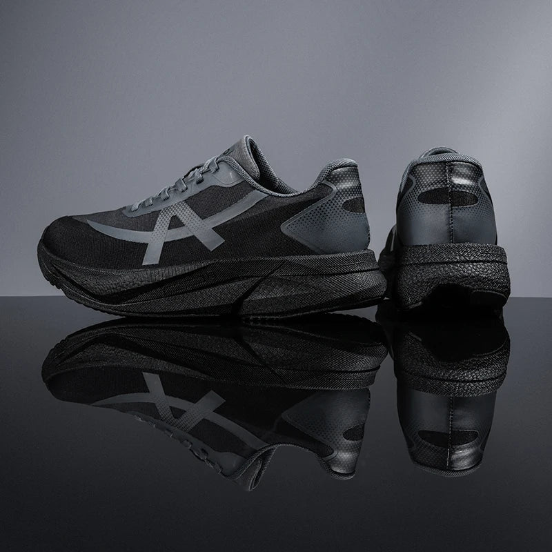 Men's sneakers Four seasons soft sole outdoor racing casual running shoes breathable lightweight Thick sole speed sports shoes